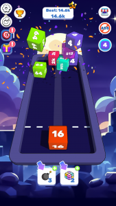 اسکرین شات بازی Merge Cube 2048: Numbers Chain 2