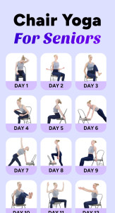 اسکرین شات 1 برنامه Chair Yoga for Seniors at Home
