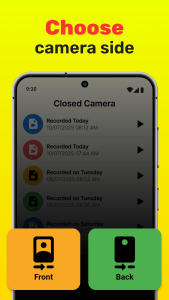 اسکرین شات 6 برنامه Closed Camera - Video Recorder