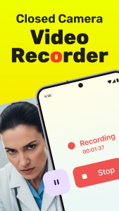 اسکرین شات 2 برنامه Closed Camera - Video Recorder