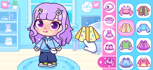 اسکرین شات 4 بازی Chibi Dolls - Games for Girls