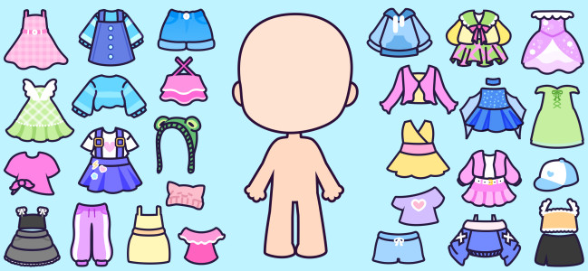 اسکرین شات 1 بازی Chibi Dolls - Games for Girls