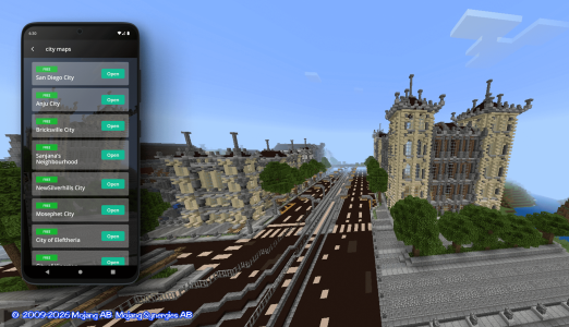 اسکرین شات 4 برنامه city for minecraft mod