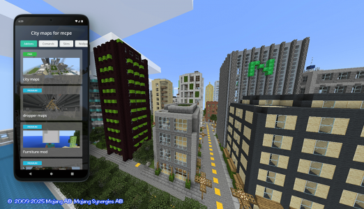 اسکرین شات 1 برنامه city for minecraft mod