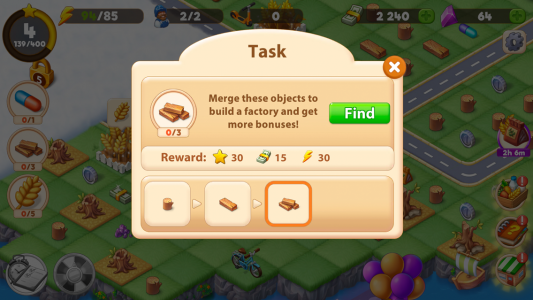 اسکرین شات 7 بازی Mergington Town: Merge & Build