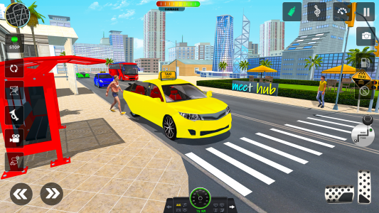 اسکرین شات بازی Taxi Cab Car driving school 3d 3