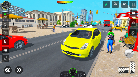 اسکرین شات بازی Taxi Cab Car driving school 3d 4