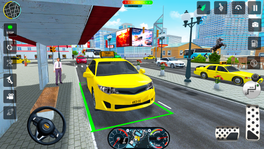 اسکرین شات بازی Taxi Cab Car driving school 3d 1