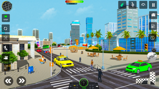 اسکرین شات بازی Taxi Cab Car driving school 3d 2