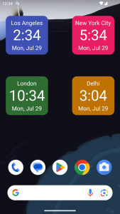 اسکرین شات برنامه Magic Clock Widget 4