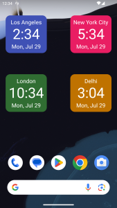 اسکرین شات 4 برنامه Magic Clock Widget