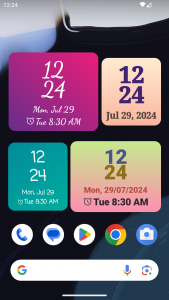 اسکرین شات برنامه Magic Clock Widget 3