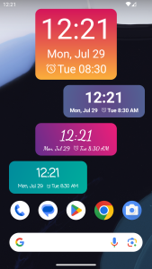 اسکرین شات 2 برنامه Magic Clock Widget
