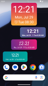 اسکرین شات برنامه Magic Clock Widget 2