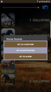 اسکرین شات برنامه Horse Sounds 5