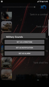 اسکرین شات برنامه Military sounds 8