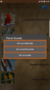 اسکرین شات برنامه Parrot Sounds 6