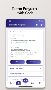 اسکرین شات 5 برنامه C++ Compiler - Run .cpp Code