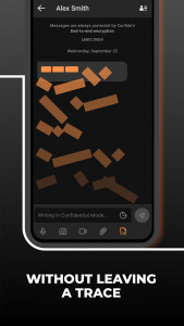 اسکرین شات برنامه Confide - secure messenger 4