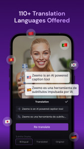 اسکرین شات برنامه Zeemo: Captions & Subtitles 4