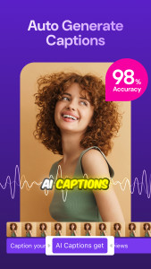 اسکرین شات 1 برنامه Zeemo:AI video maker & Caption