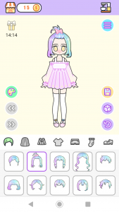 اسکرین شات برنامه Pastel Avatar: Magical Pastel Dress up 1