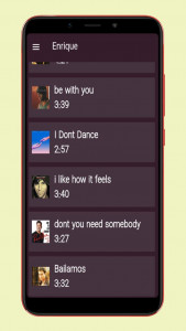 اسکرین شات برنامه آهنگ های انریکه 2