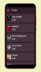 اسکرین شات برنامه آهنگ های انریکه 4