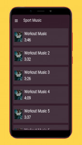 اسکرین شات برنامه آهنگ های ورزشی 3