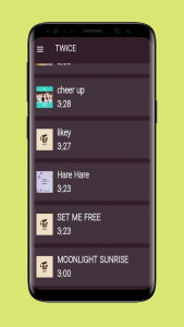 اسکرین شات برنامه آهنگ های توایس TWICE 3