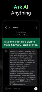 اسکرین شات 1 برنامه Chatbot AI Assistant - Genie