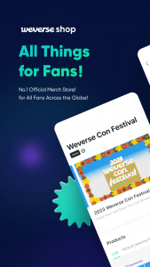 اسکرین شات برنامه Weverse Shop 1
