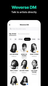 اسکرین شات برنامه ویورس (weverse) 7