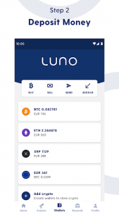 اسکرین شات برنامه Luno: Buy Bitcoin, Ethereum and Cryptocurrency 4
