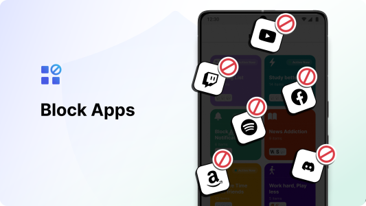 اسکرین شات 2 برنامه BlockSite: Block Apps & Sites