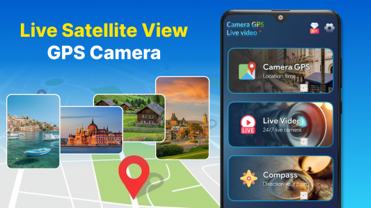 اسکرین شات 1 برنامه Live Satellite View, GPS Map