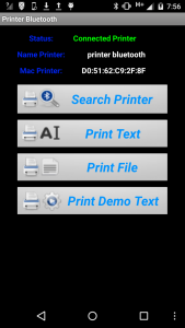 اسکرین شات برنامه Printer Bluetooth 2