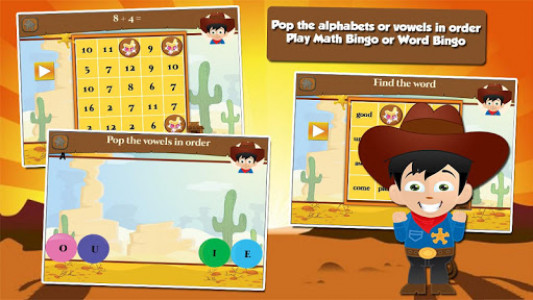 اسکرین شات بازی Cowboy Kids First Grade Games 4
