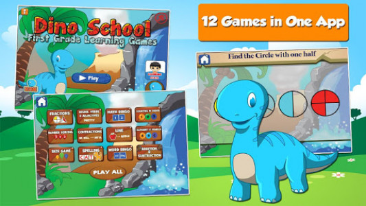 اسکرین شات بازی Dino 1st Grade Learning Games 1