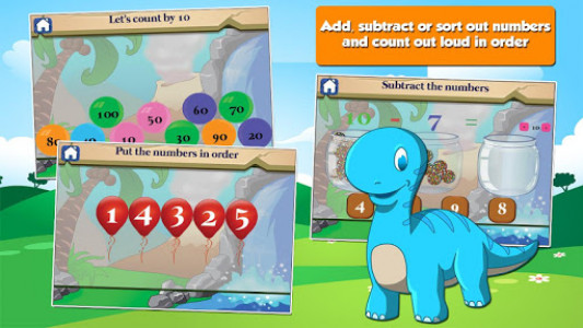 اسکرین شات بازی Dino 1st Grade Learning Games 2