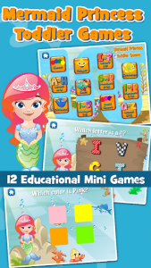 اسکرین شات بازی Mermaid Princess Toddler Games 1