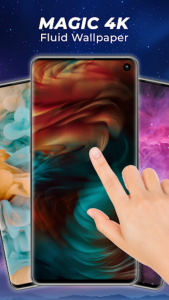 اسکرین شات 2 برنامه Fluid Live Wallpaper-4D Screen
