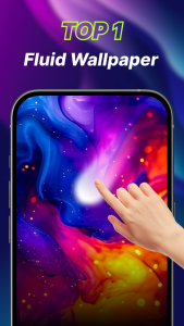 اسکرین شات 1 برنامه Fluid Live Wallpaper-4D Screen