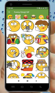 اسکرین شات برنامه Funny Emoji Gif 4