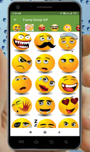 اسکرین شات برنامه Funny Emoji Gif 3