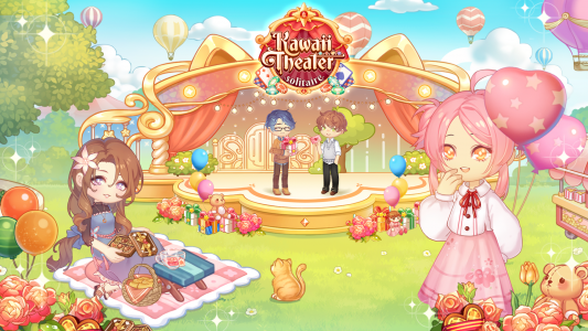 اسکرین شات بازی Kawaii Theater Solitaire 1