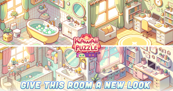 اسکرین شات 2 بازی Kawaii Puzzle: Unpacking Decor
