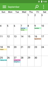 اسکرین شات 1 برنامه Calendar and Planner