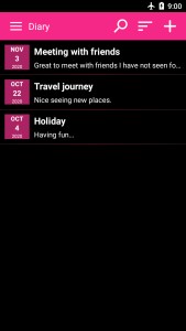 اسکرین شات 2 برنامه Daily journal