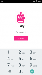 اسکرین شات 4 برنامه Diary with lock